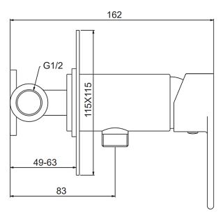 Гигиенический душ со смесителем Gappo G7299-20 сатин